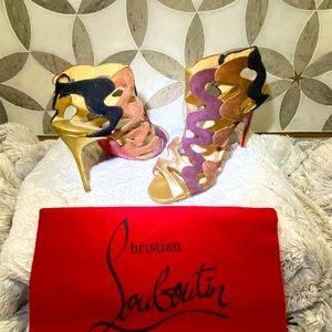 Christian Louboutin Suede Leather Sandals